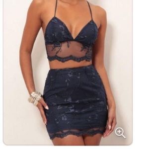 Lucy in the sky Lace Two Piece Dress